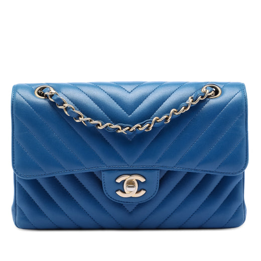 Small Classic Chevron Lambskin Double Flap - Image 1
