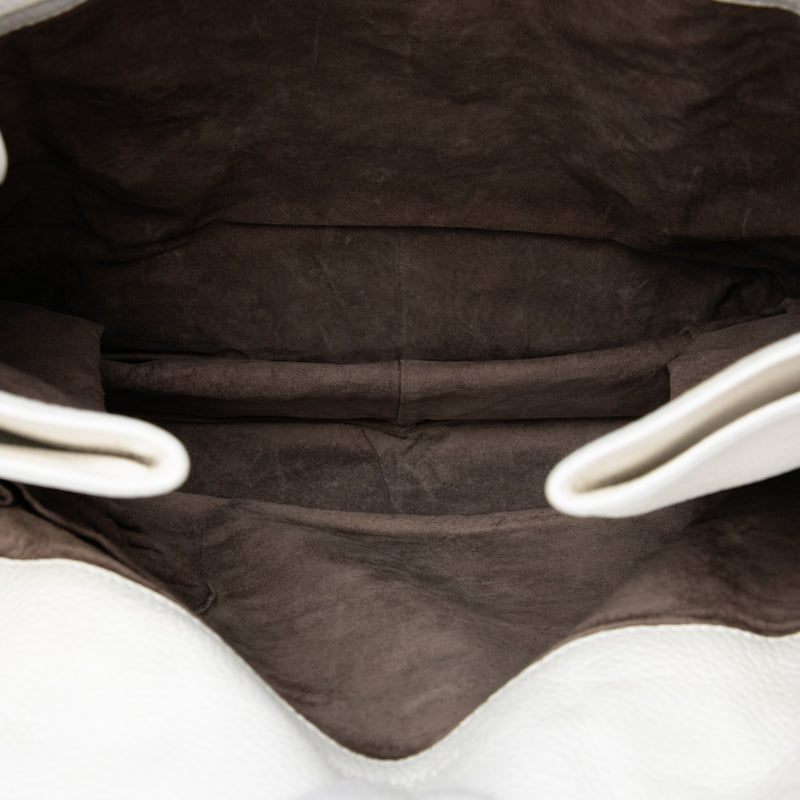 Intrecciato Trimmed Cervo Zip Around Expandable Tote - Image 4
