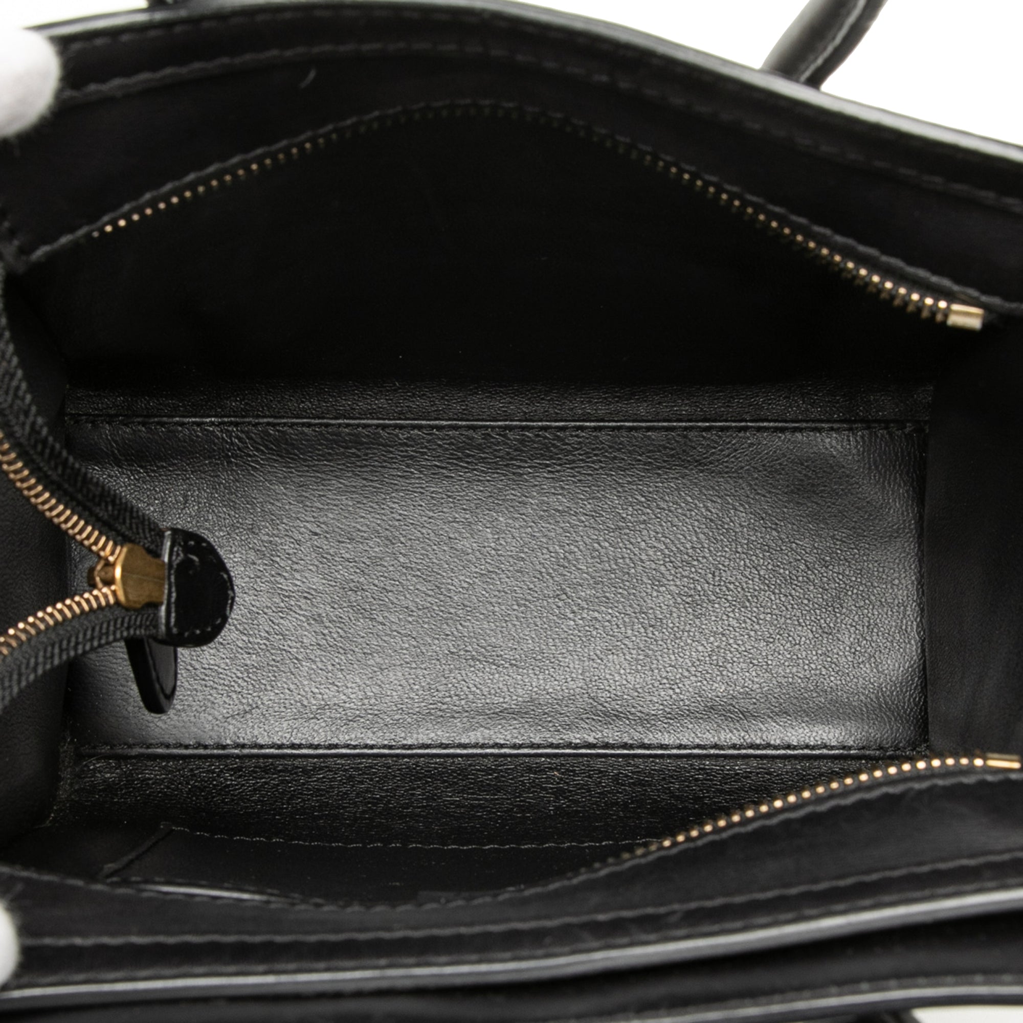Nano Tricolor Calfskin and Suede Luggage Tote - Image 4