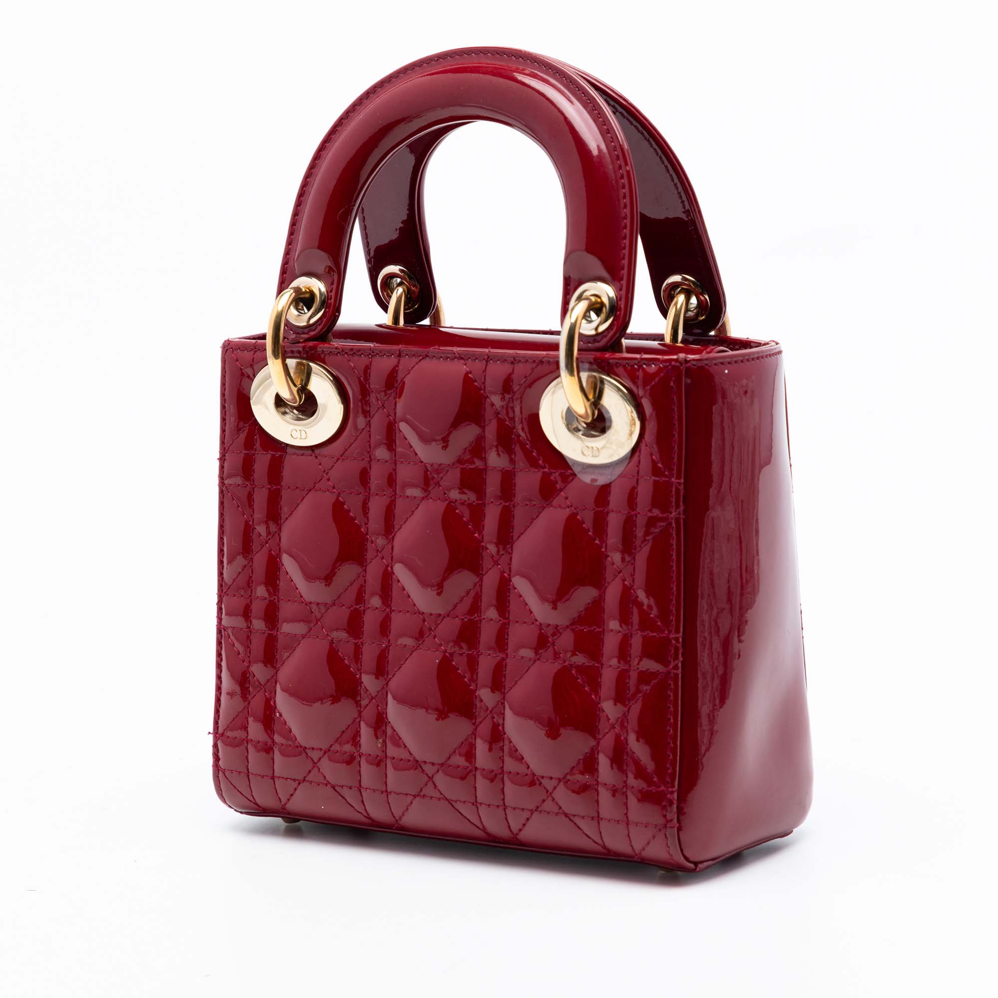 Mini Patent Cannage Lady Dior - Image 2