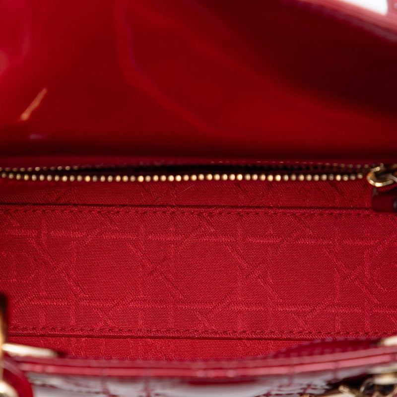 Mini Patent Cannage Lady Dior - Image 4