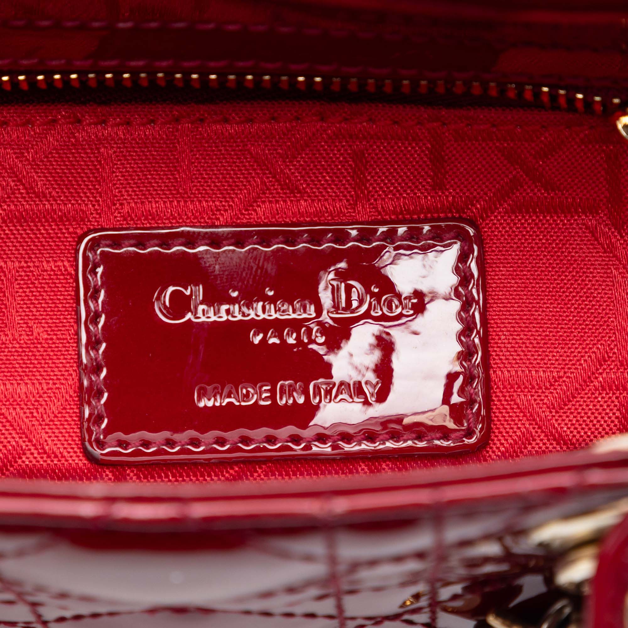 Mini Patent Cannage Lady Dior - Image 5