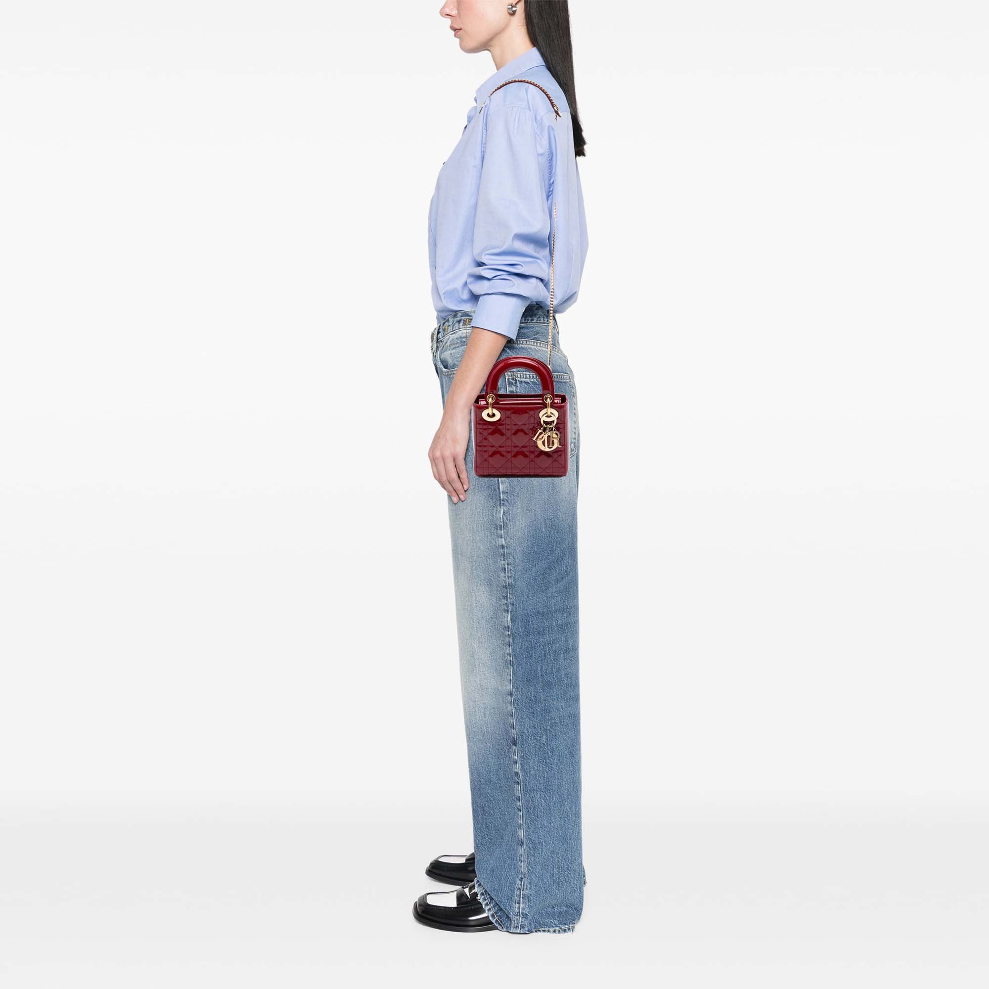 Mini Patent Cannage Lady Dior - Image 6