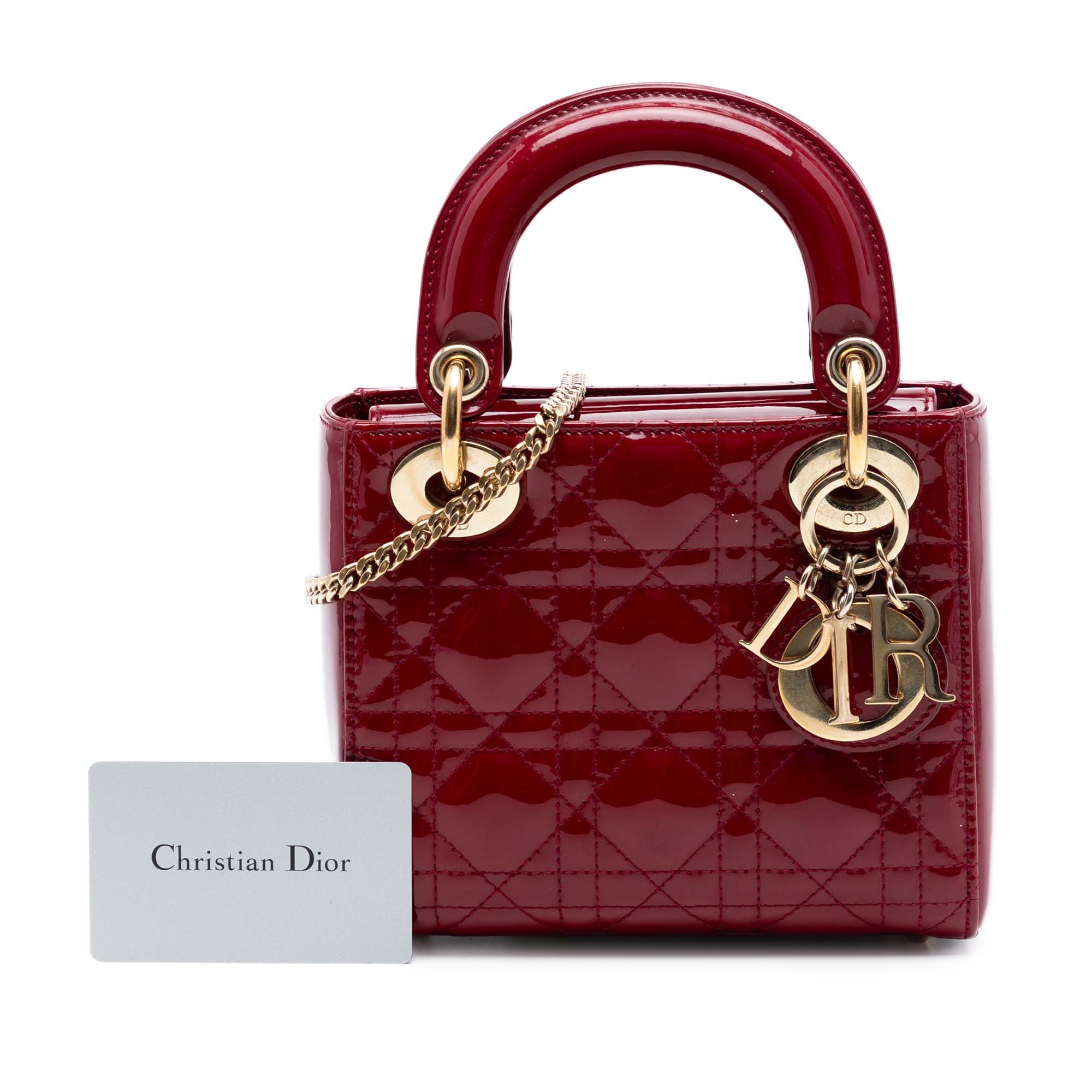 Mini Patent Cannage Lady Dior - Image 7