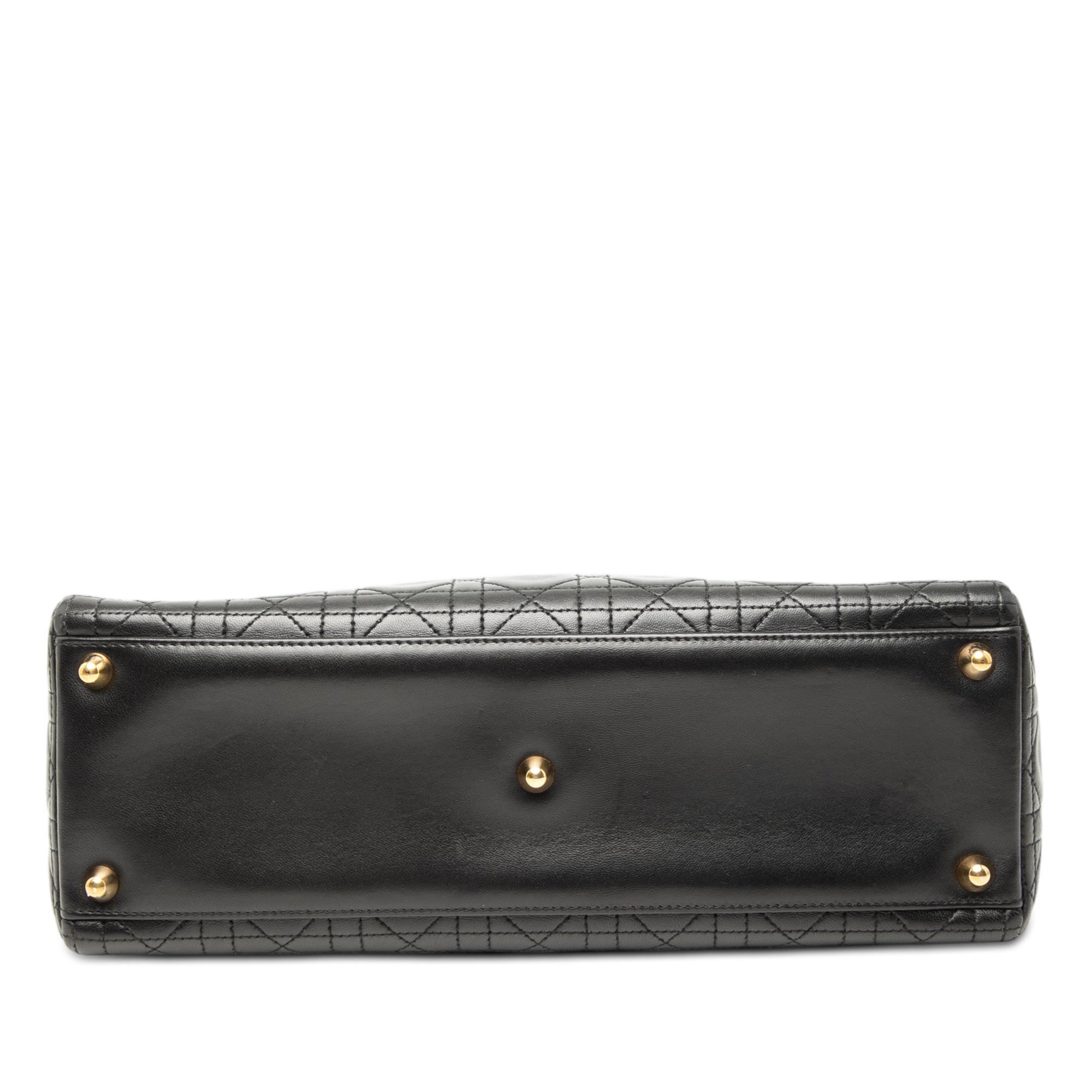 Large Lambskin Cannage Lady Dior - Image 3