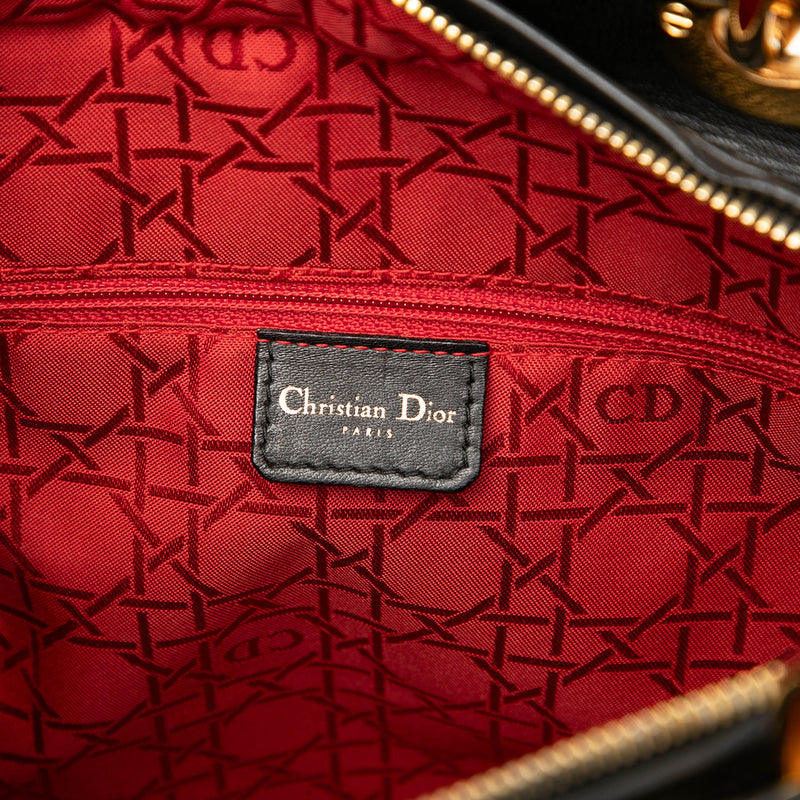 Large Lambskin Cannage Lady Dior - Image 5