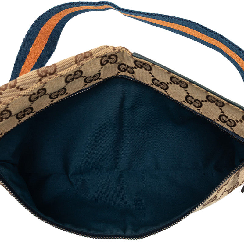 GG Canvas Web Double Pocket Belt Bag - Image 4