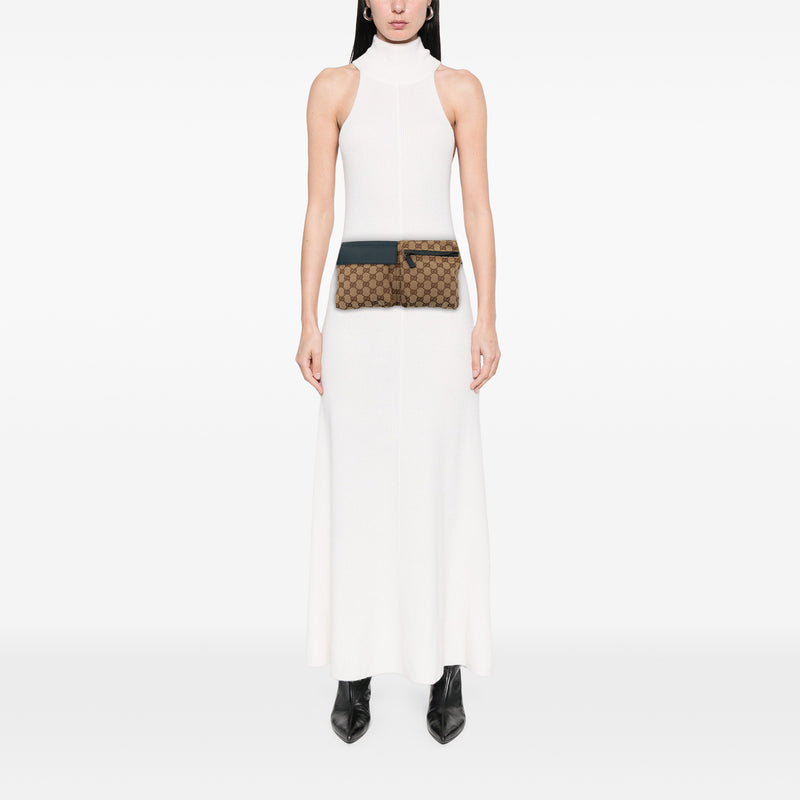 GG Canvas Web Double Pocket Belt Bag - Image 7