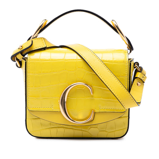 Mini Croc Embossed Calfskin C Satchel - Image 1