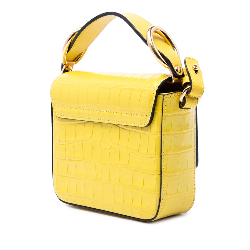 Mini Croc Embossed Calfskin C Satchel - Image 2