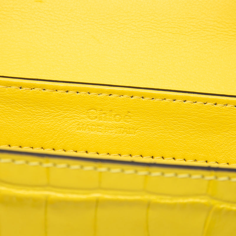 Mini Croc Embossed Calfskin C Satchel - Image 5