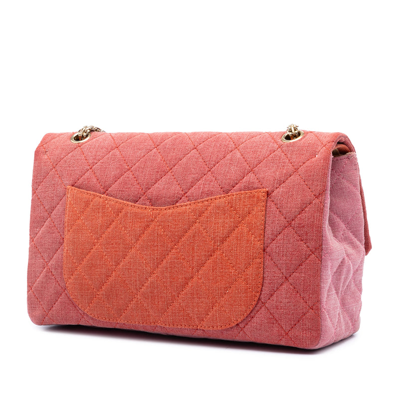 Tricolor Quilted Denim Reissue 2.55 Double Flap 227 - Image 2