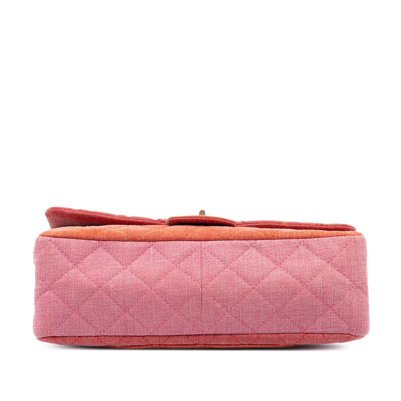 Tricolor Quilted Denim Reissue 2.55 Double Flap 227 - Image 3
