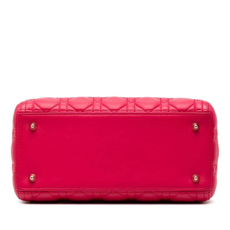 Medium Lambskin Cannage Lady Dior - Image 3
