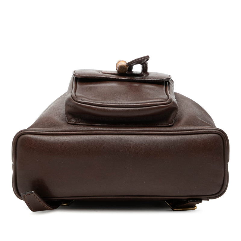 Calfskin Bamboo Drawstring Backpack - Image 3