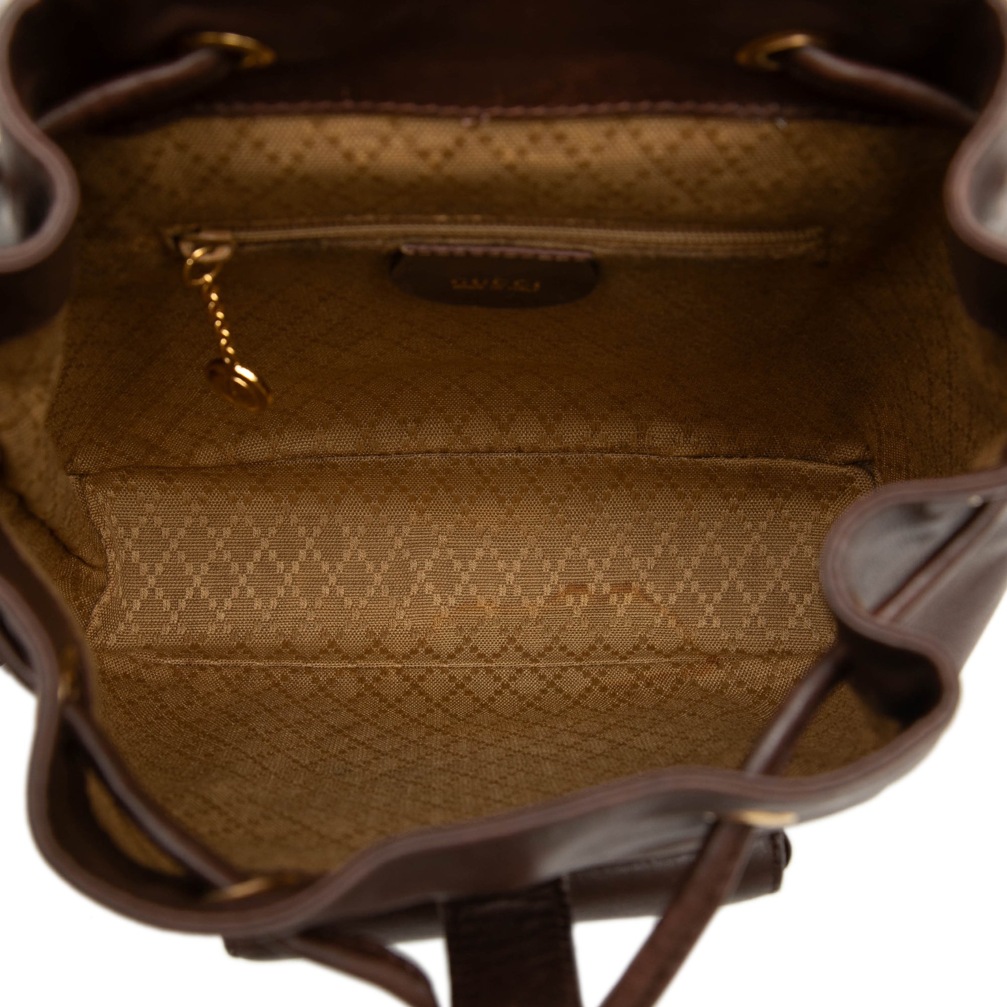 Calfskin Bamboo Drawstring Backpack - Image 4