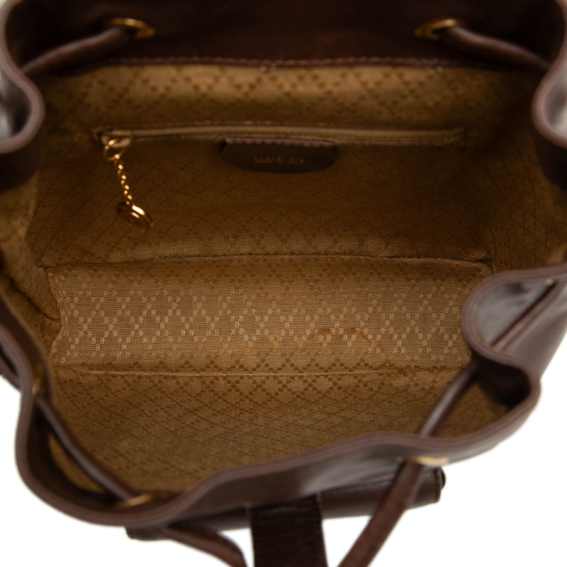 Calfskin Bamboo Drawstring Backpack - Image 4