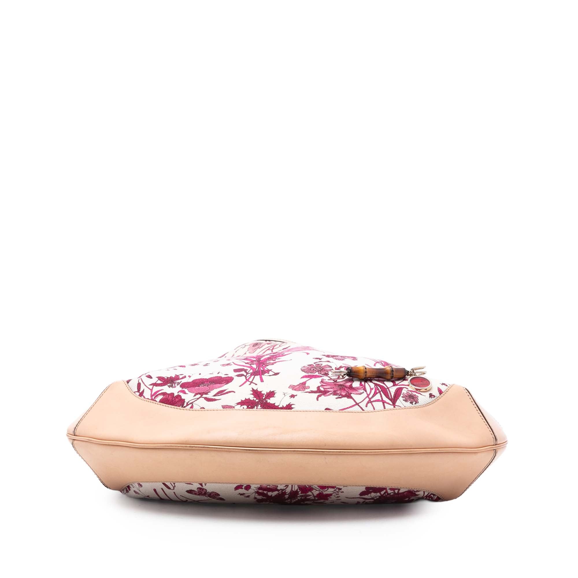 Canvas Floral Peggy Bamboo Hobo - Image 3