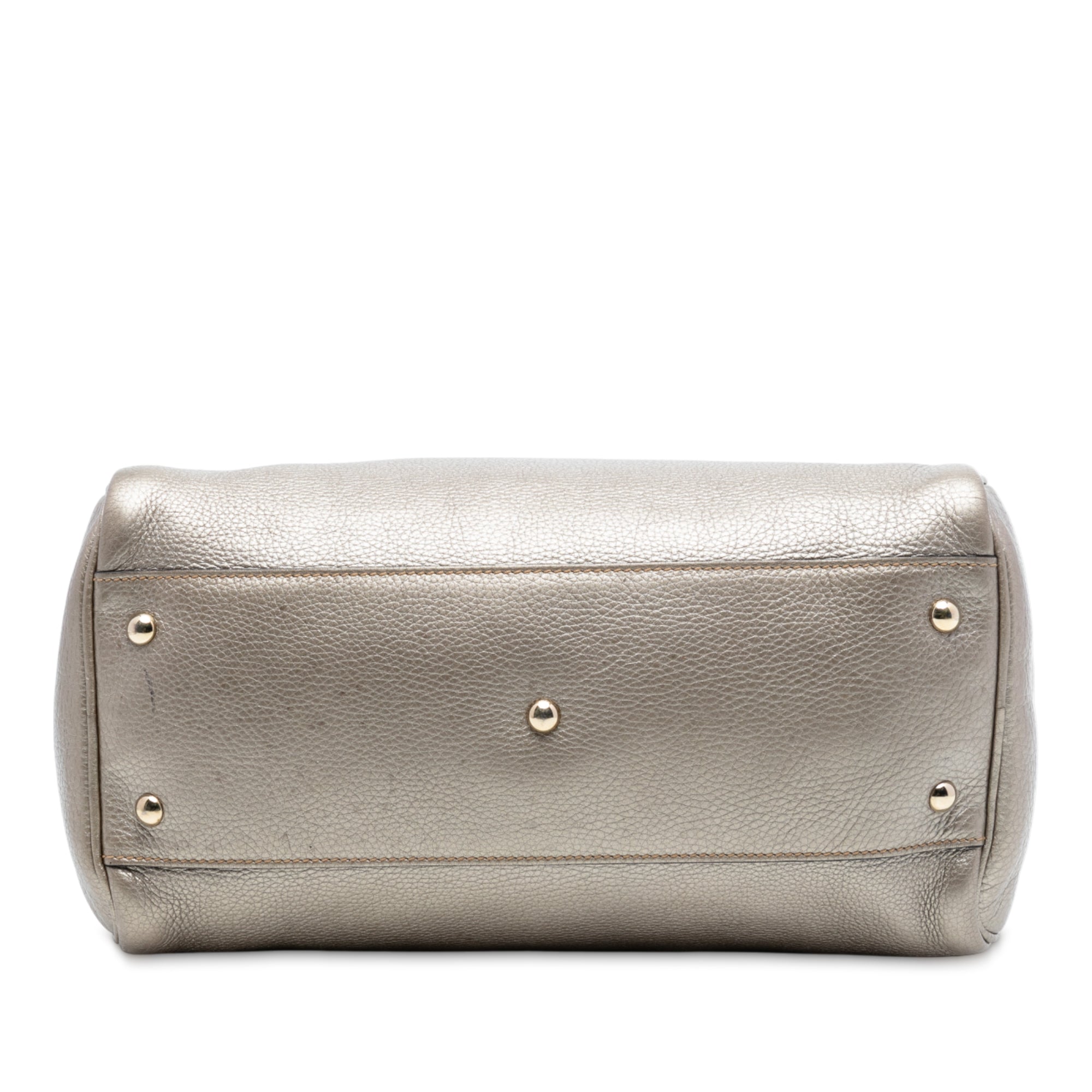 Medium Calfskin Bamboo Shopper Boston Bag - Image 3