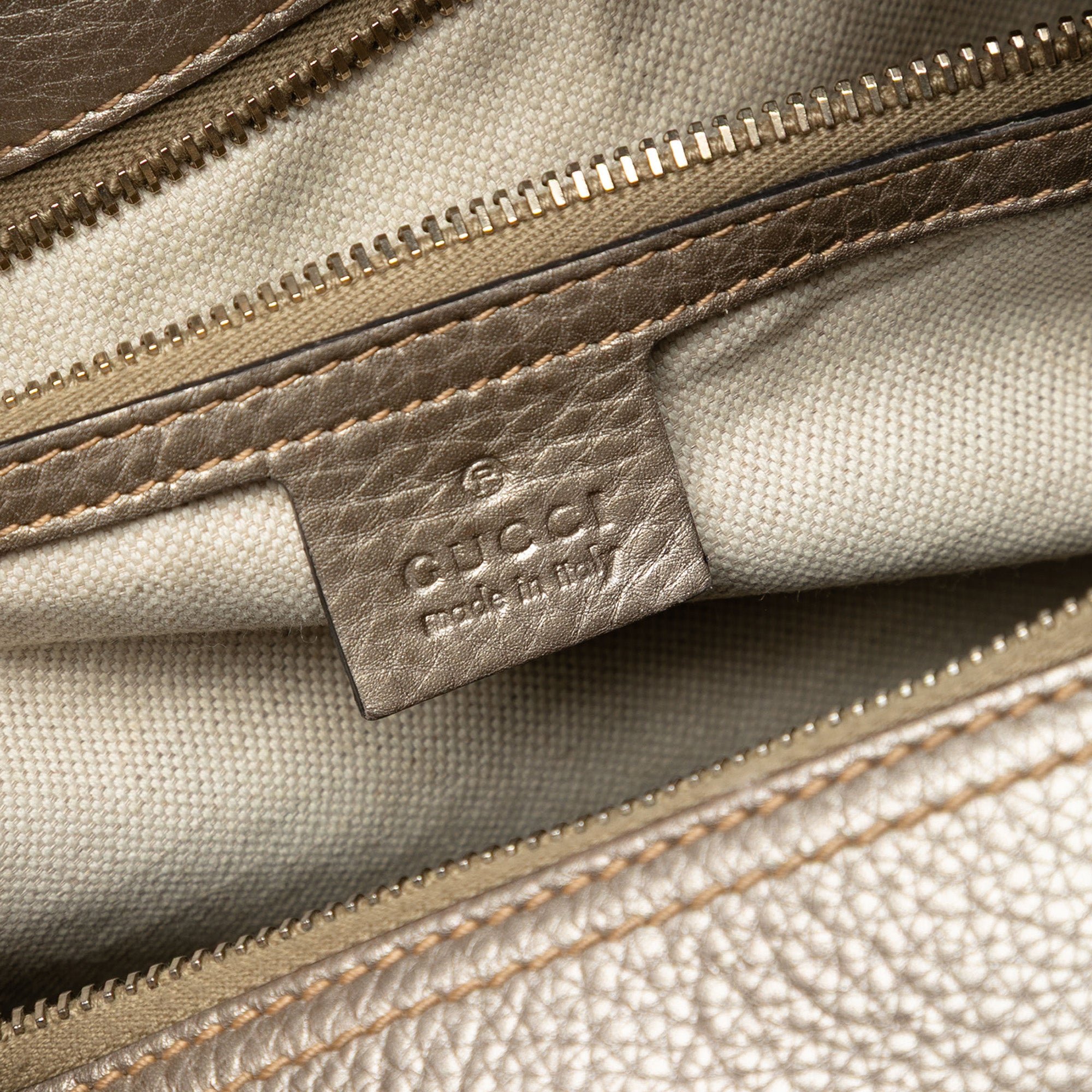 Medium Calfskin Bamboo Shopper Boston Bag - Image 5