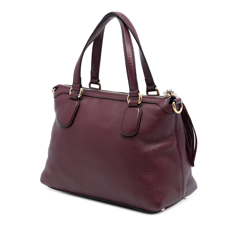 Small Leather Soho Working Satchel - Image 2