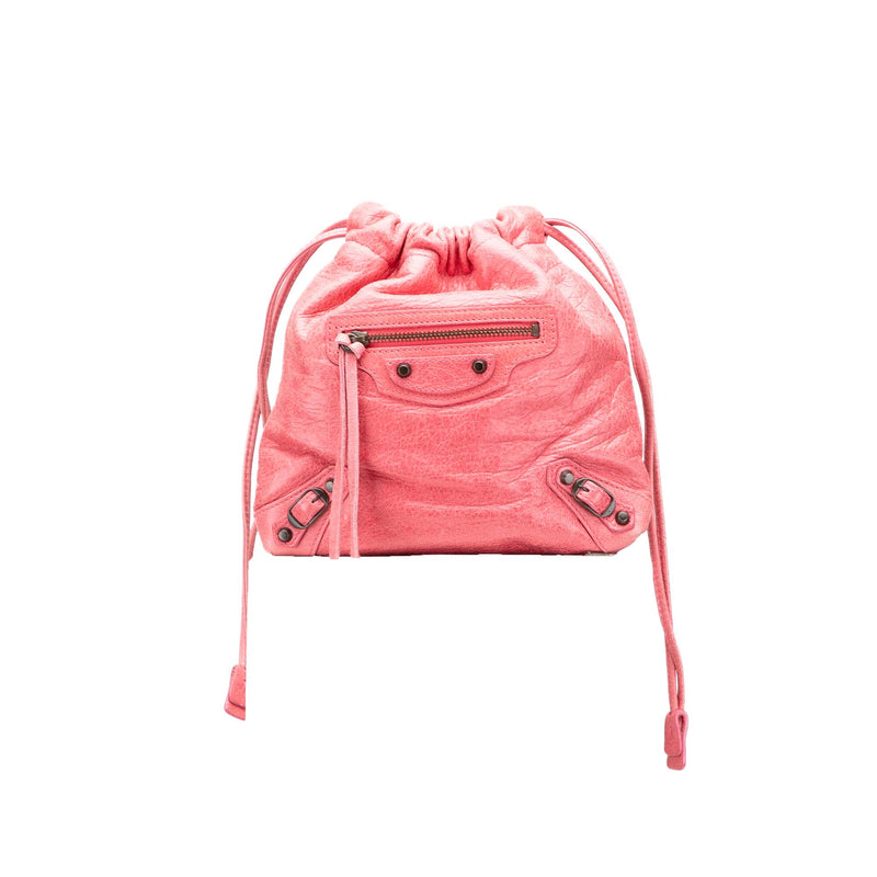 Lambskin Motocross Move On Drawstring Pouch