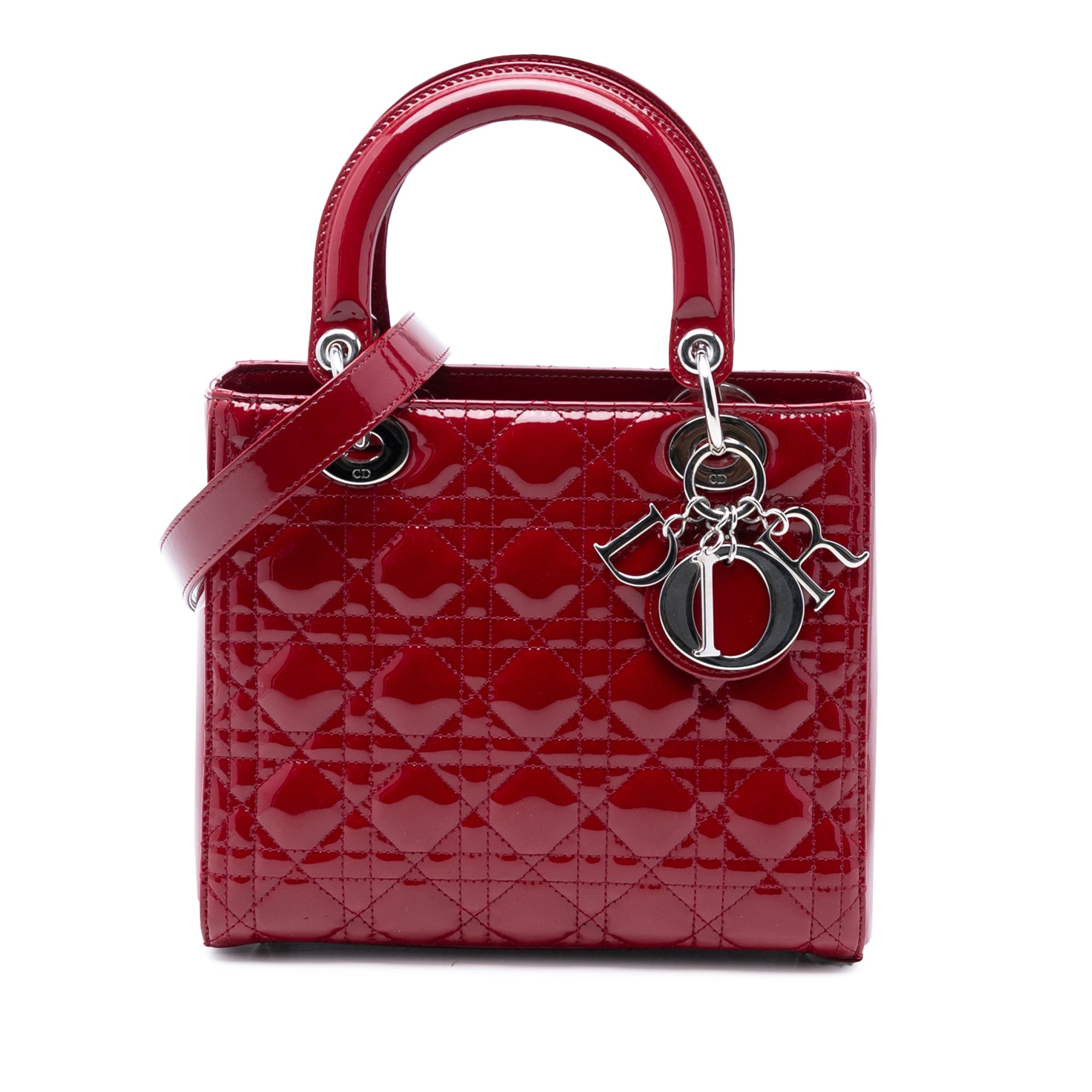 Medium Patent Cannage Lady Dior - Image 1