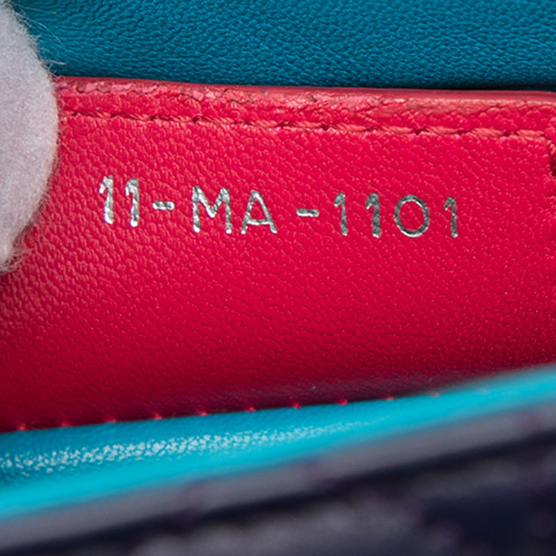Medium Tricolor Lambskin Cannage Lady Dior - Image 6
