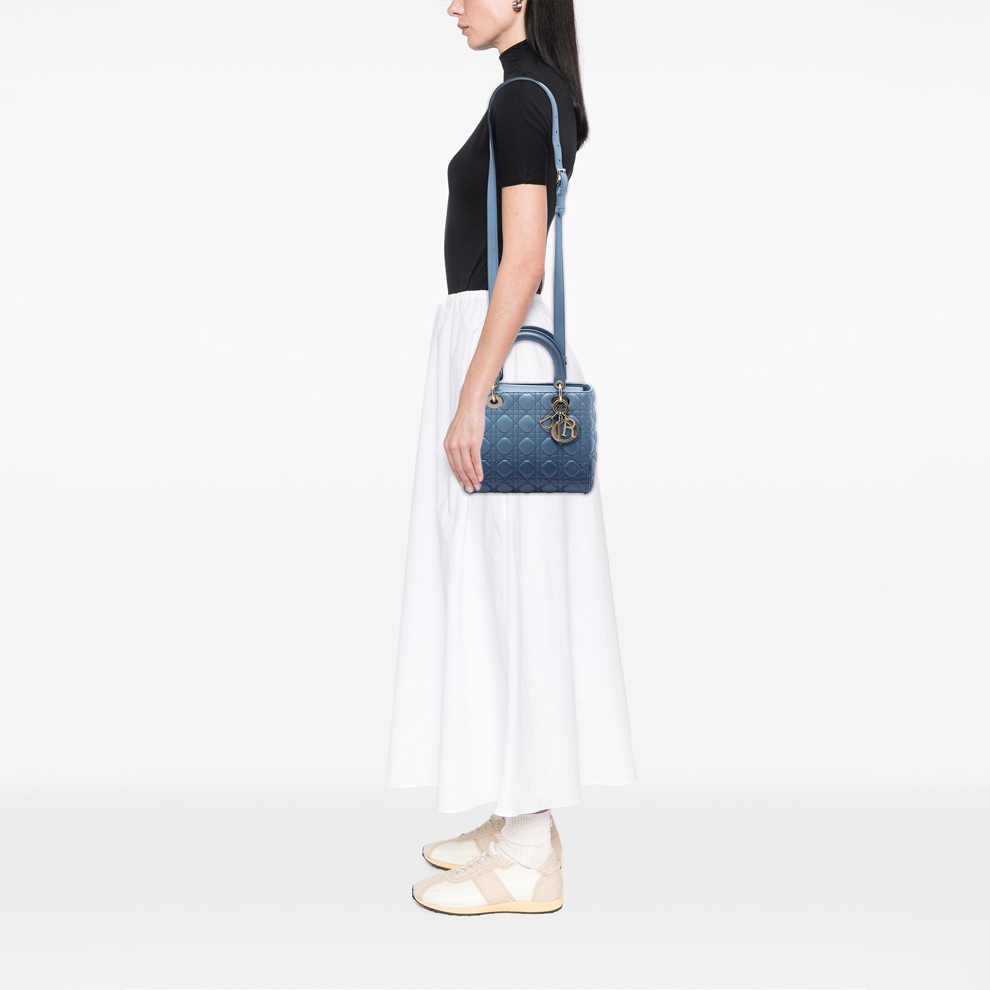Medium Ombre Lambskin Cannage Lady Dior - Image 7