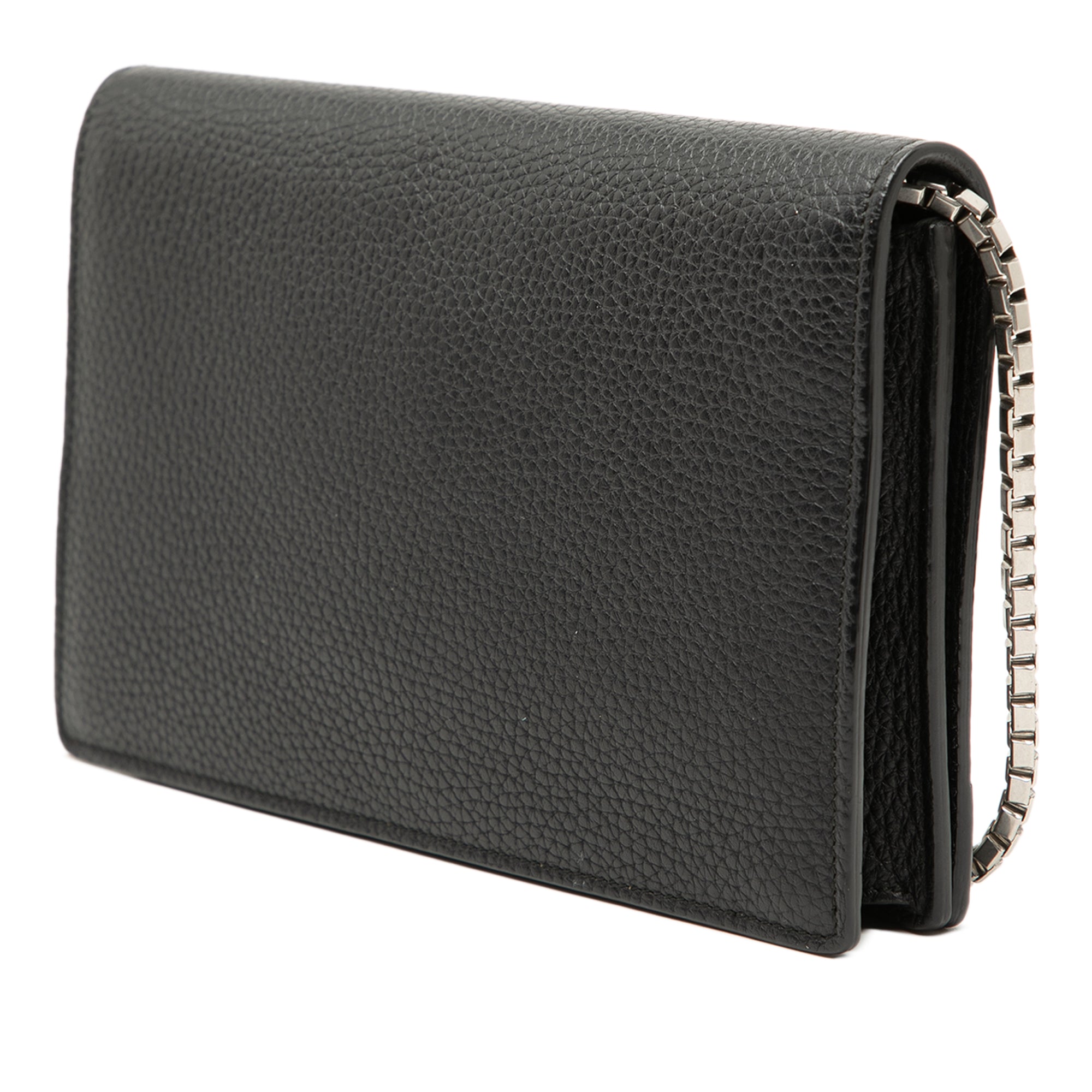 Calfskin Metal Plate City Wallet on Chain - Image 2
