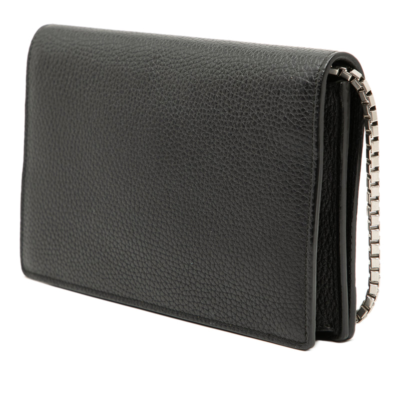 Calfskin Metal Plate City Wallet on Chain - Image 2