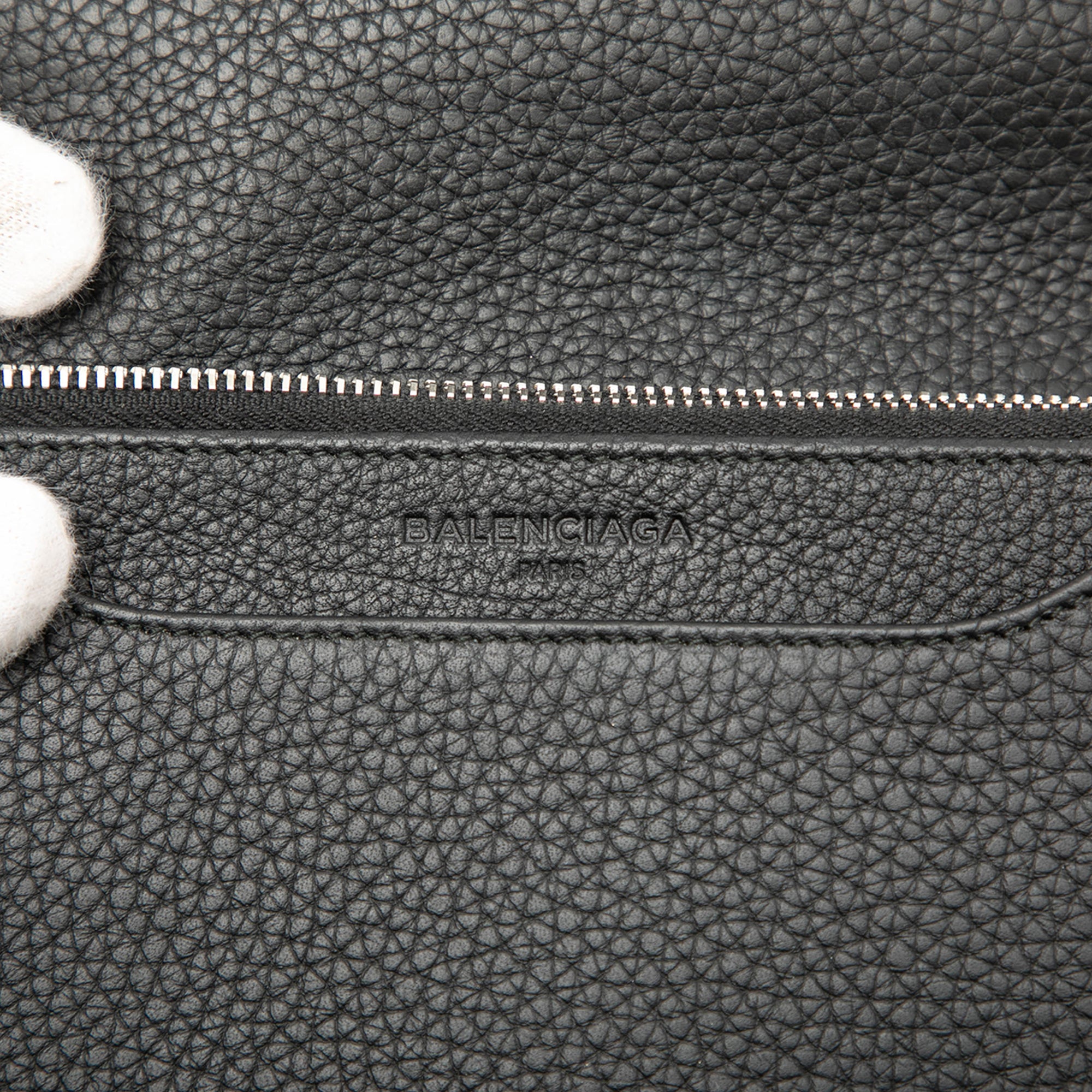 Calfskin Metal Plate City Wallet on Chain - Image 5