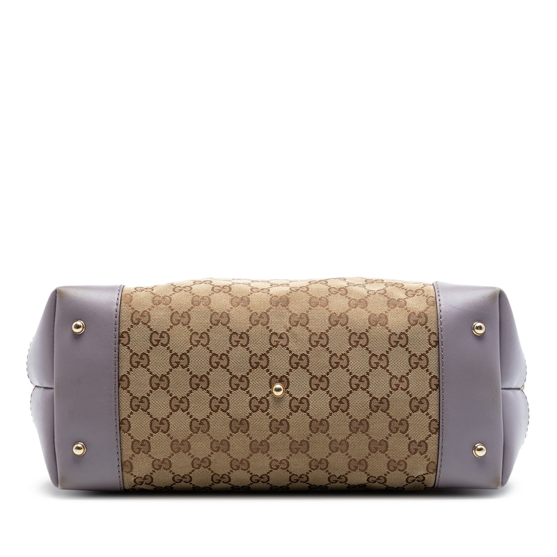 GG Canvas Heart Bit Tote - Image 3