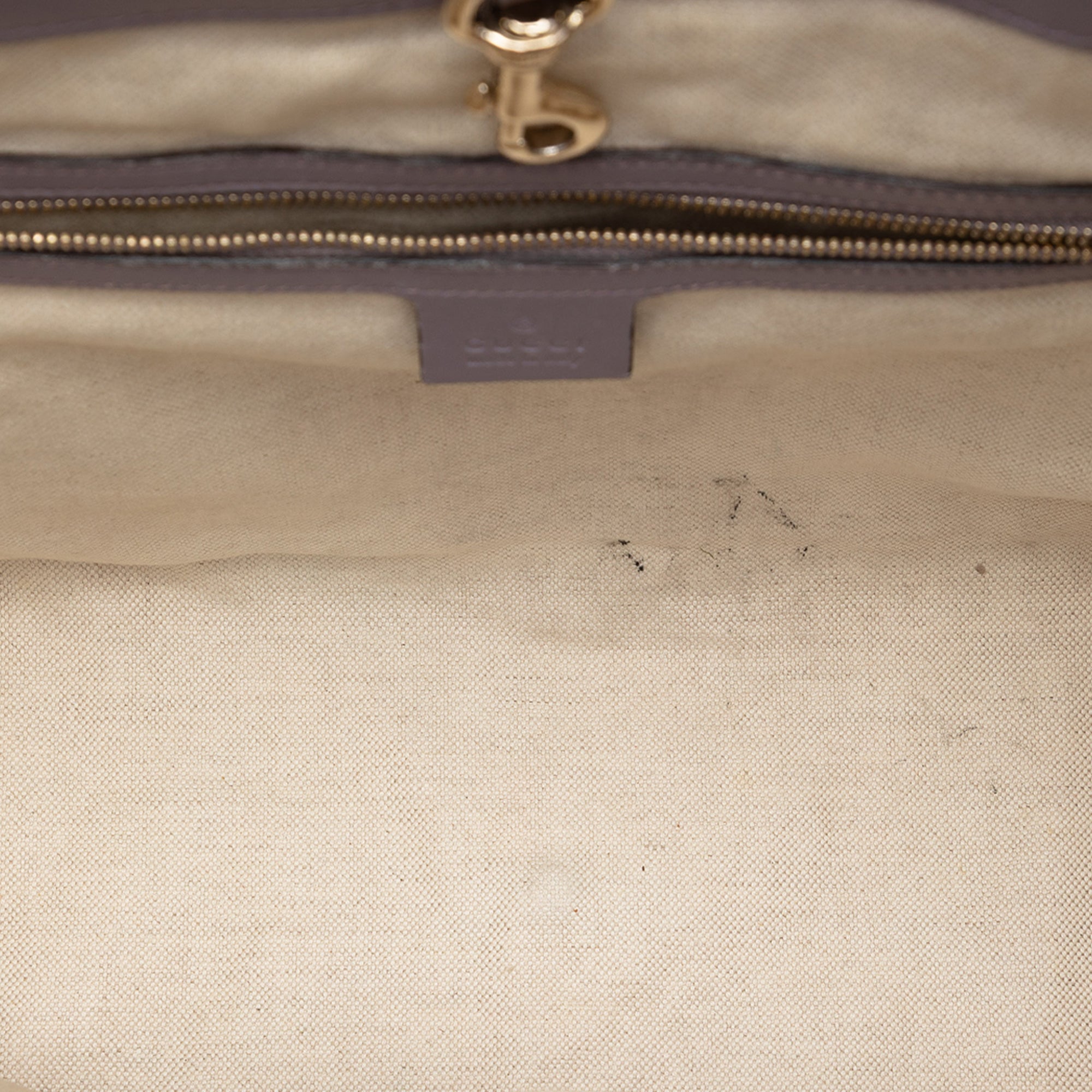 GG Canvas Heart Bit Tote - Image 4
