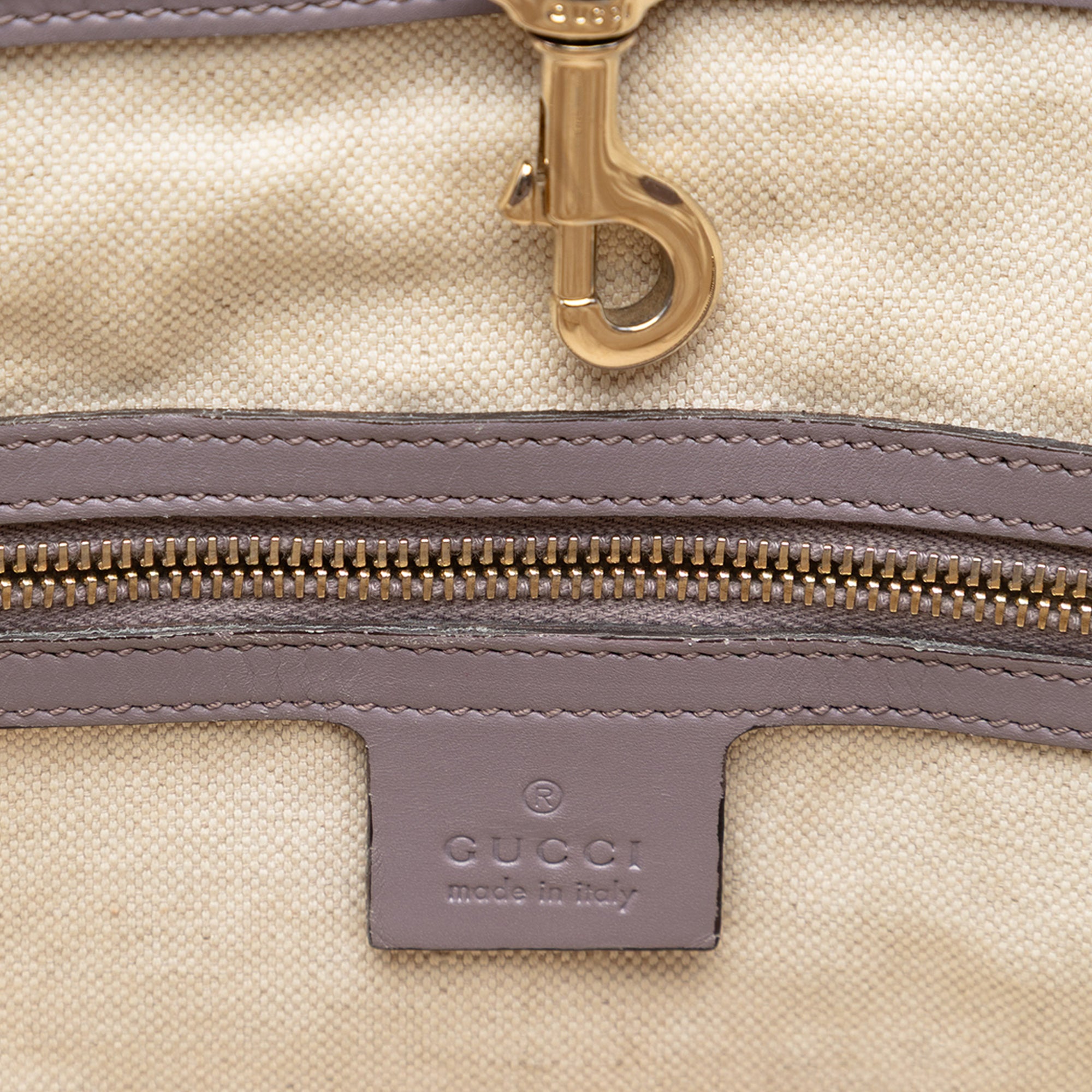 GG Canvas Heart Bit Tote - Image 5