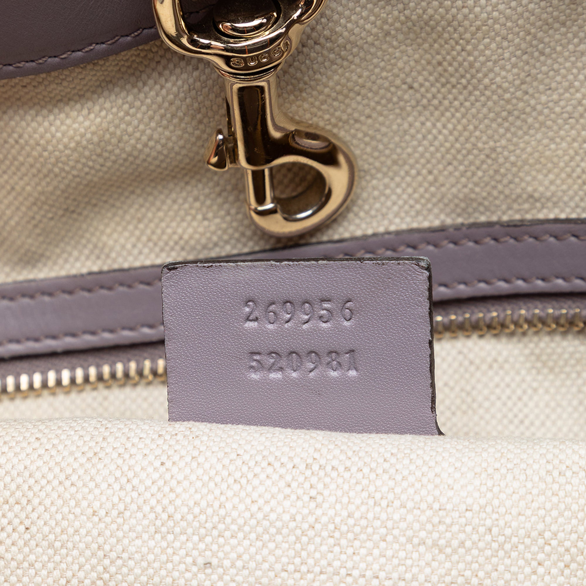 GG Canvas Heart Bit Tote - Image 6