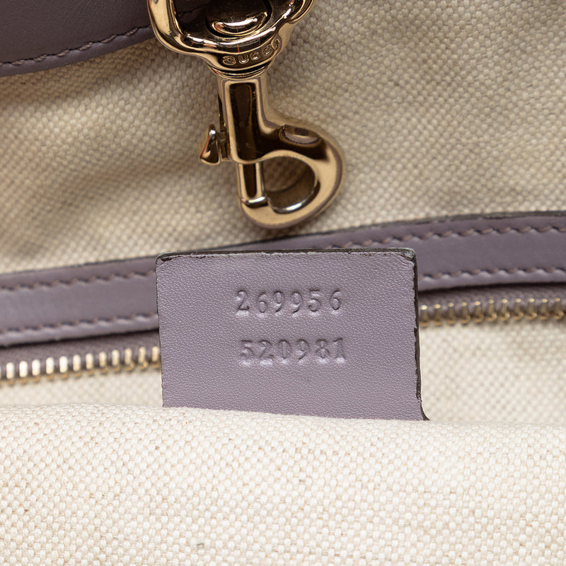 GG Canvas Heart Bit Tote - Image 6