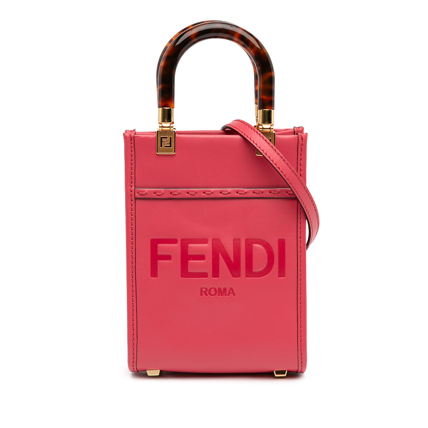 Mini Leather Sunshine Shopper Tote - Image 1