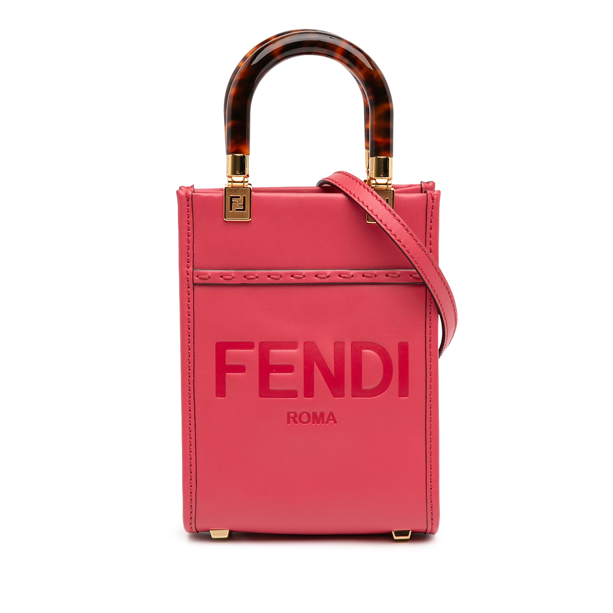 Mini Leather Sunshine Shopper Tote - Image 1