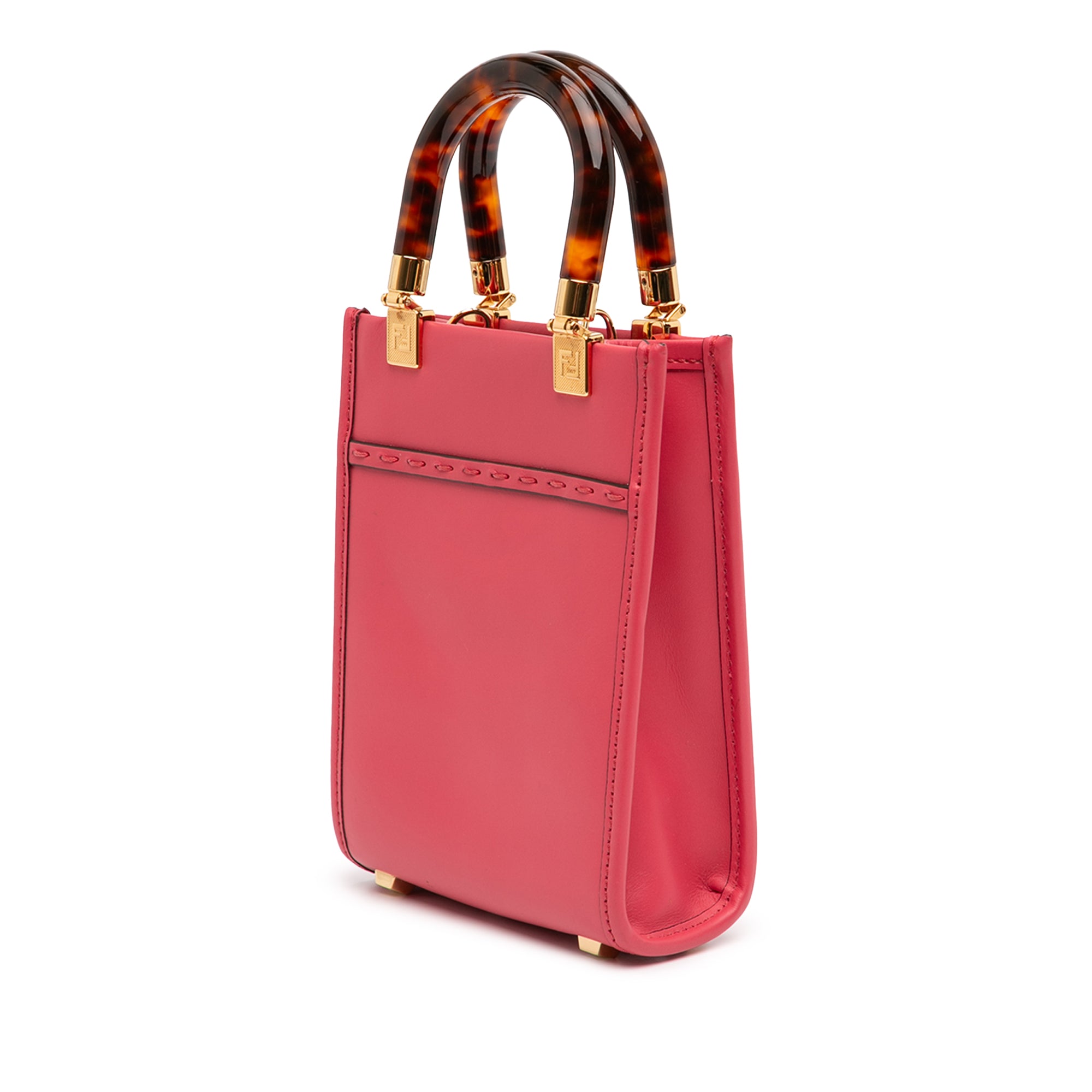 Mini Leather Sunshine Shopper Tote - Image 2