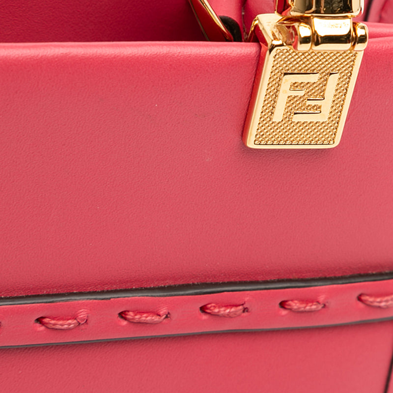 Mini Leather Sunshine Shopper Tote - Image 7