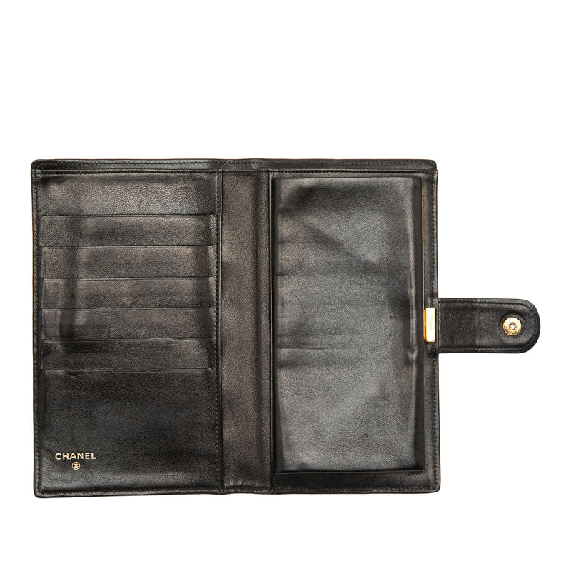 CC Lambskin Bifold Long Wallet - Image 4