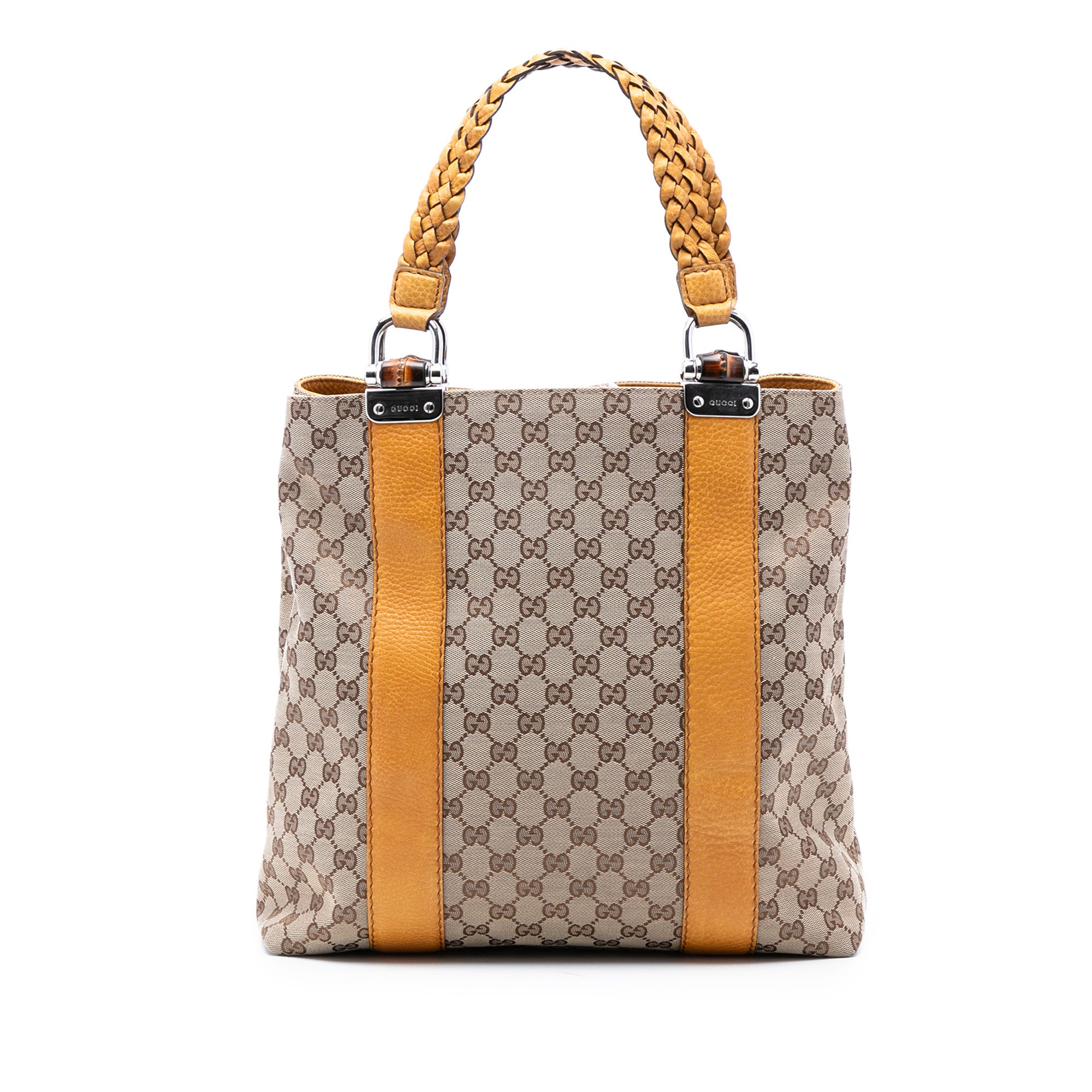 Large GG Canvas Bamboo Libeccio Tote - Image 1