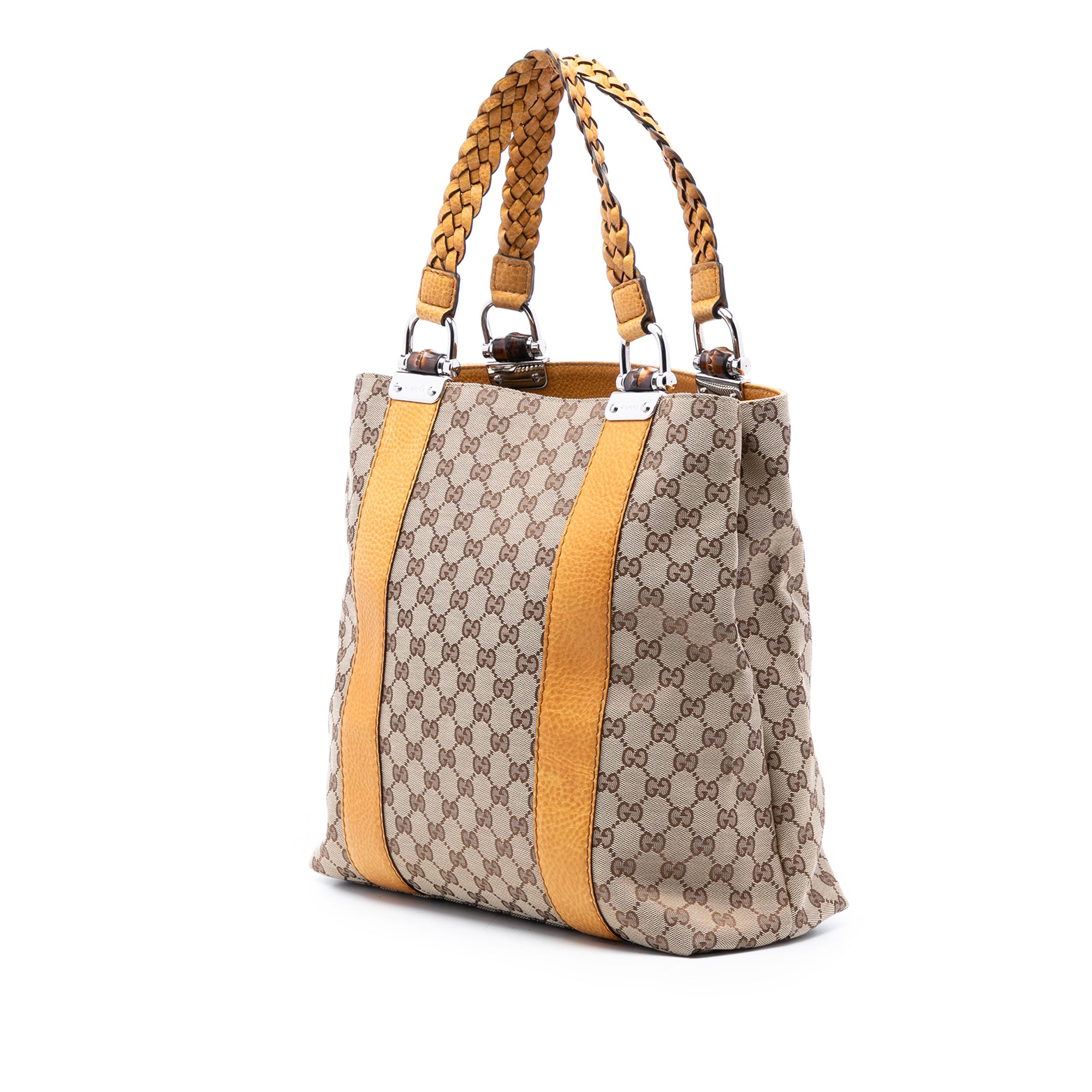 Large GG Canvas Bamboo Libeccio Tote - Image 2