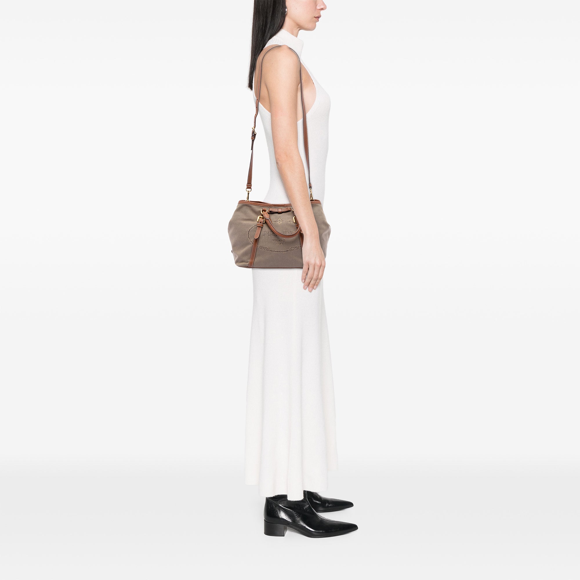 Canvas Canapa Logo Bow Satchel - Image 6