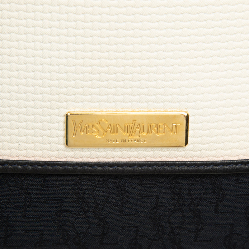 Leather Trimmed Canvas Messenger Bag - Image 5