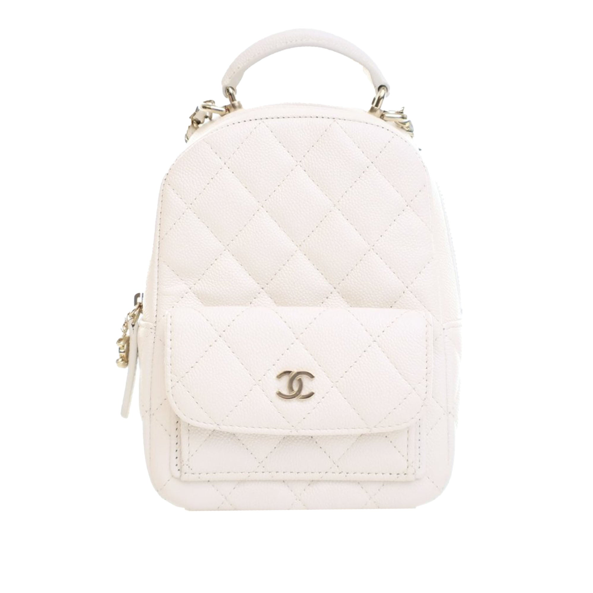 Mini CC Quilted Caviar Backpack - Image 1