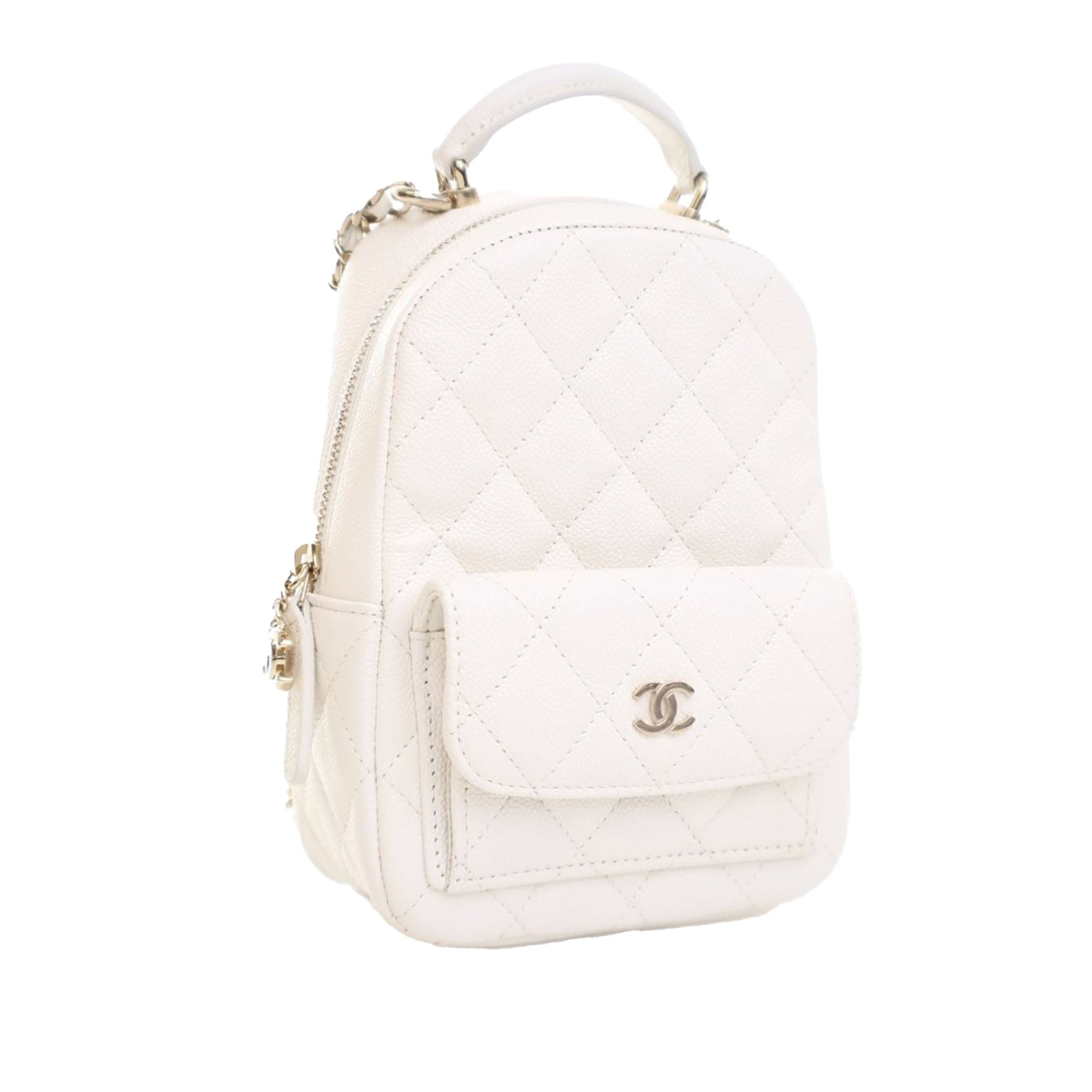 Mini CC Quilted Caviar Backpack - Image 2