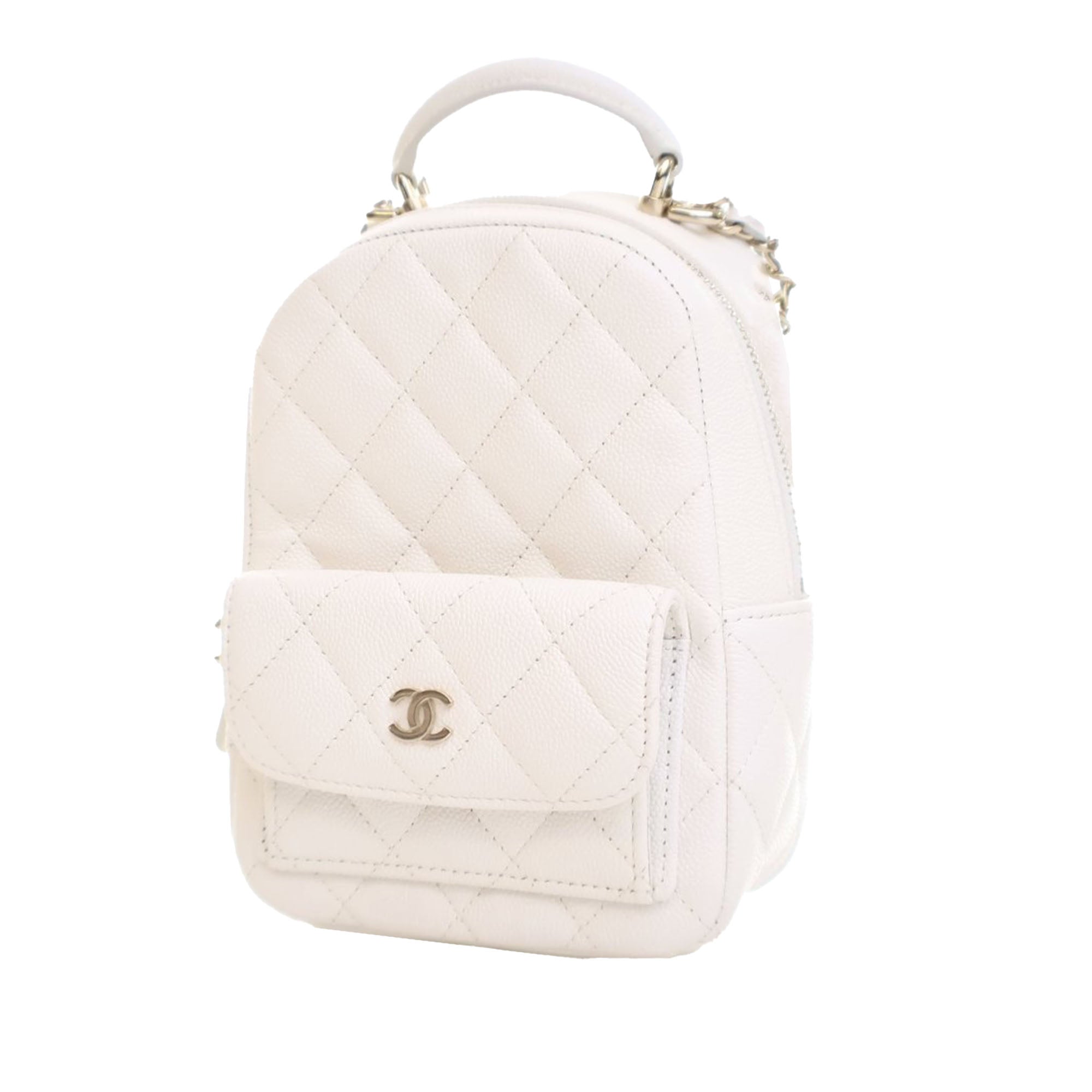 Mini CC Quilted Caviar Backpack - Image 3