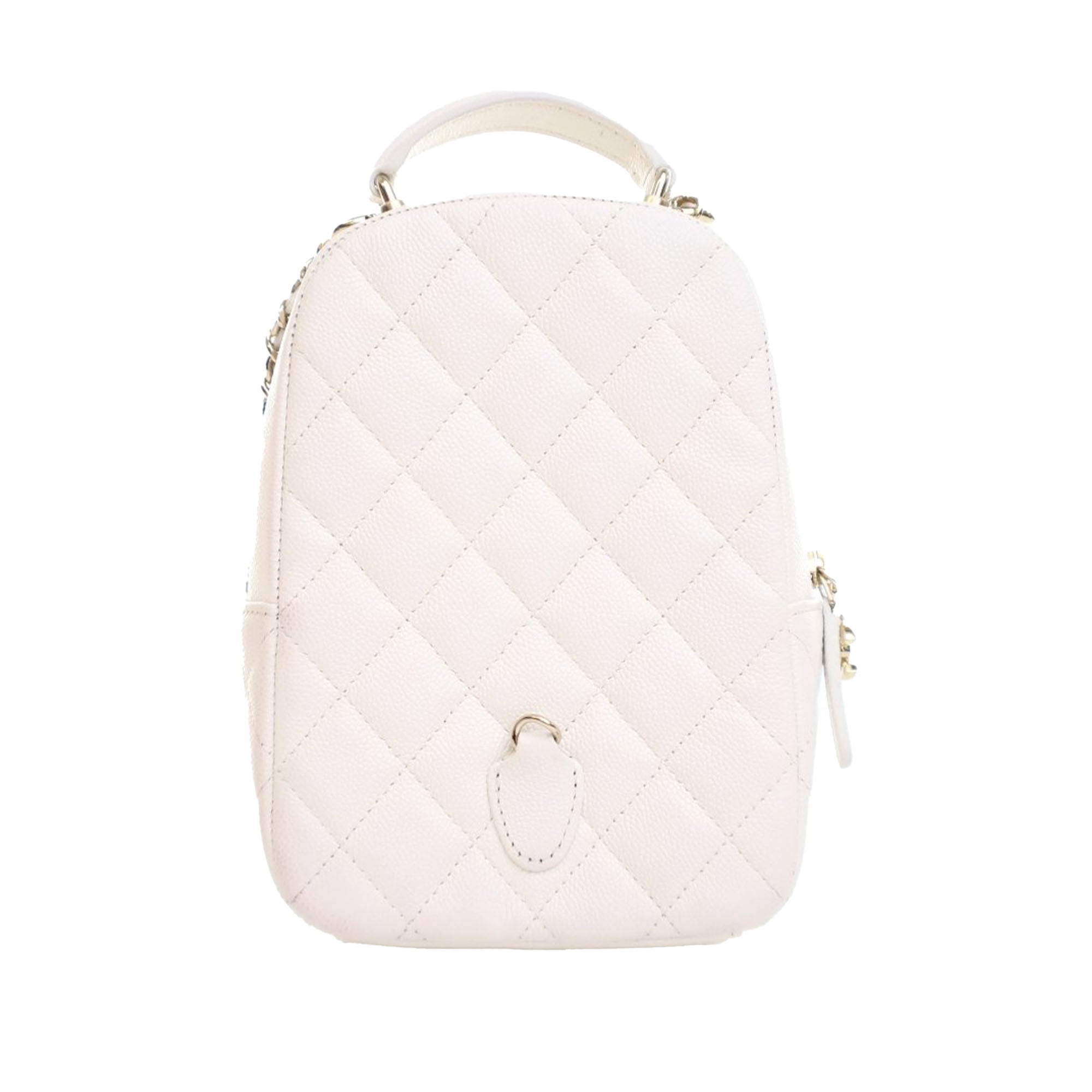 Mini CC Quilted Caviar Backpack - Image 4